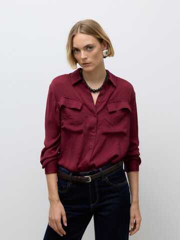 VERO MODA Blouse 'VMFABIANA' in Rood: voorkant