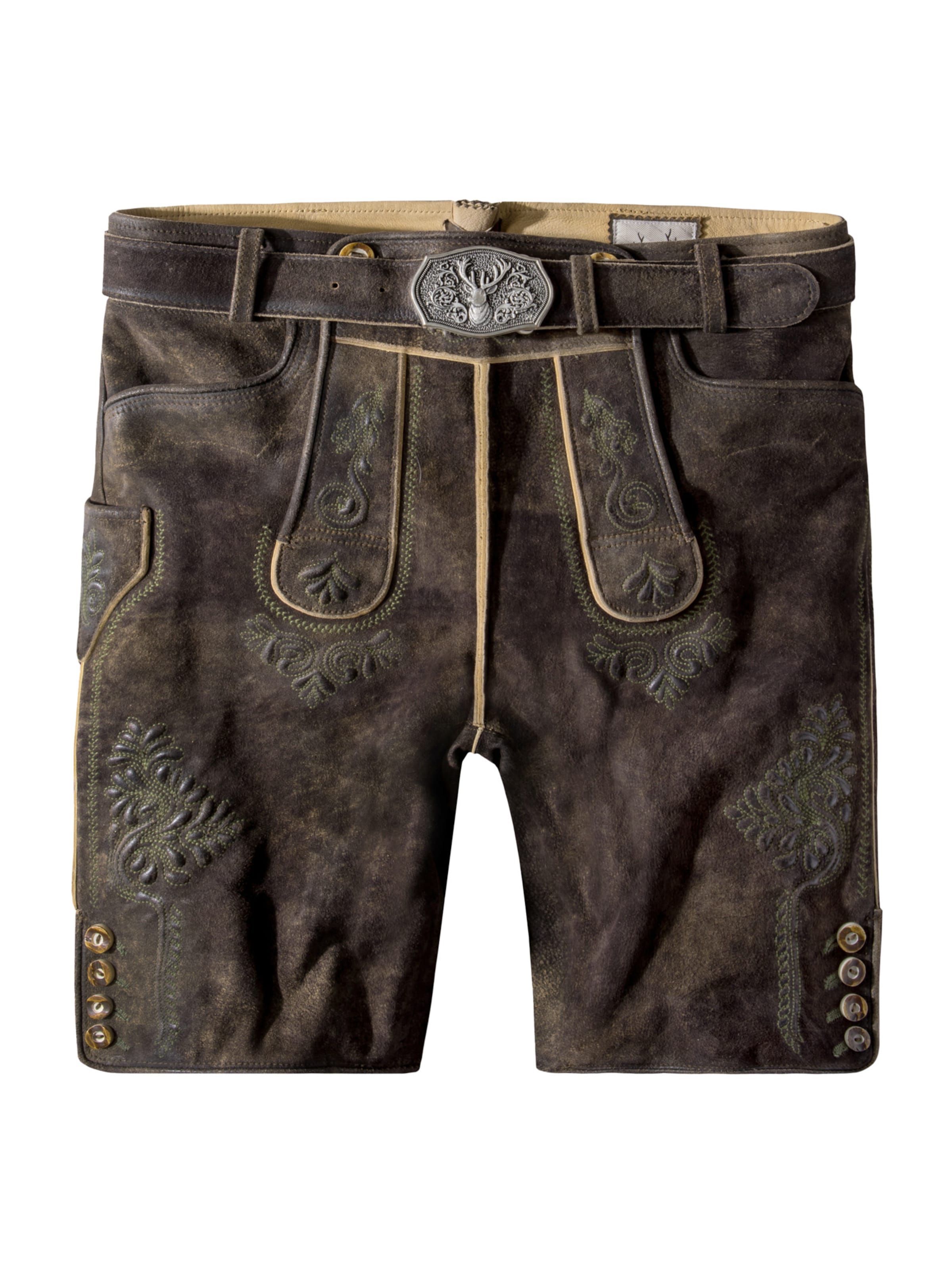 Pantalon folklorique 'Bertl' STOCKERPOINT en marron : devant