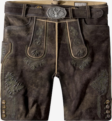 Pantalon folklorique 'Bertl' STOCKERPOINT en marron : devant