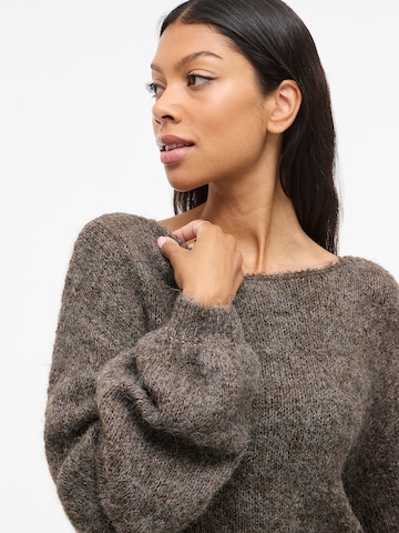 VILA Sweater 'VIMarley' in Brown