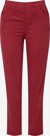 LAURASØN Slimfit Jeans in Rood: voorkant