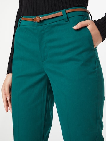 b.youngSlimfit Chino hlače 'Days' - zelena boja