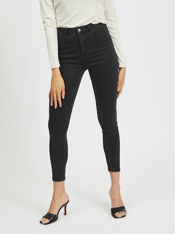 VILA Skinny Jeans 'Ekko' in Zwart: voorkant