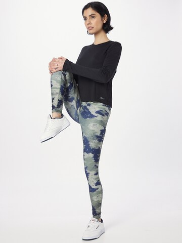 Reebok Skinny Spodnie sportowe w kolorze zielony