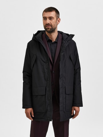 SELECTED HOMME Between-Season Jacket 'Hector' in Black: front