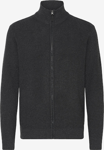 INDICODE JEANS Strickjacke 'Revil ' in Grau: Vorderseite