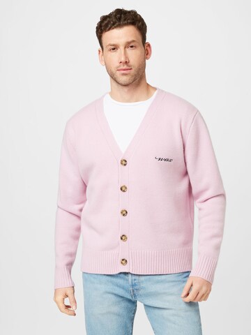 Wax London Knit cardigan in Pink: front