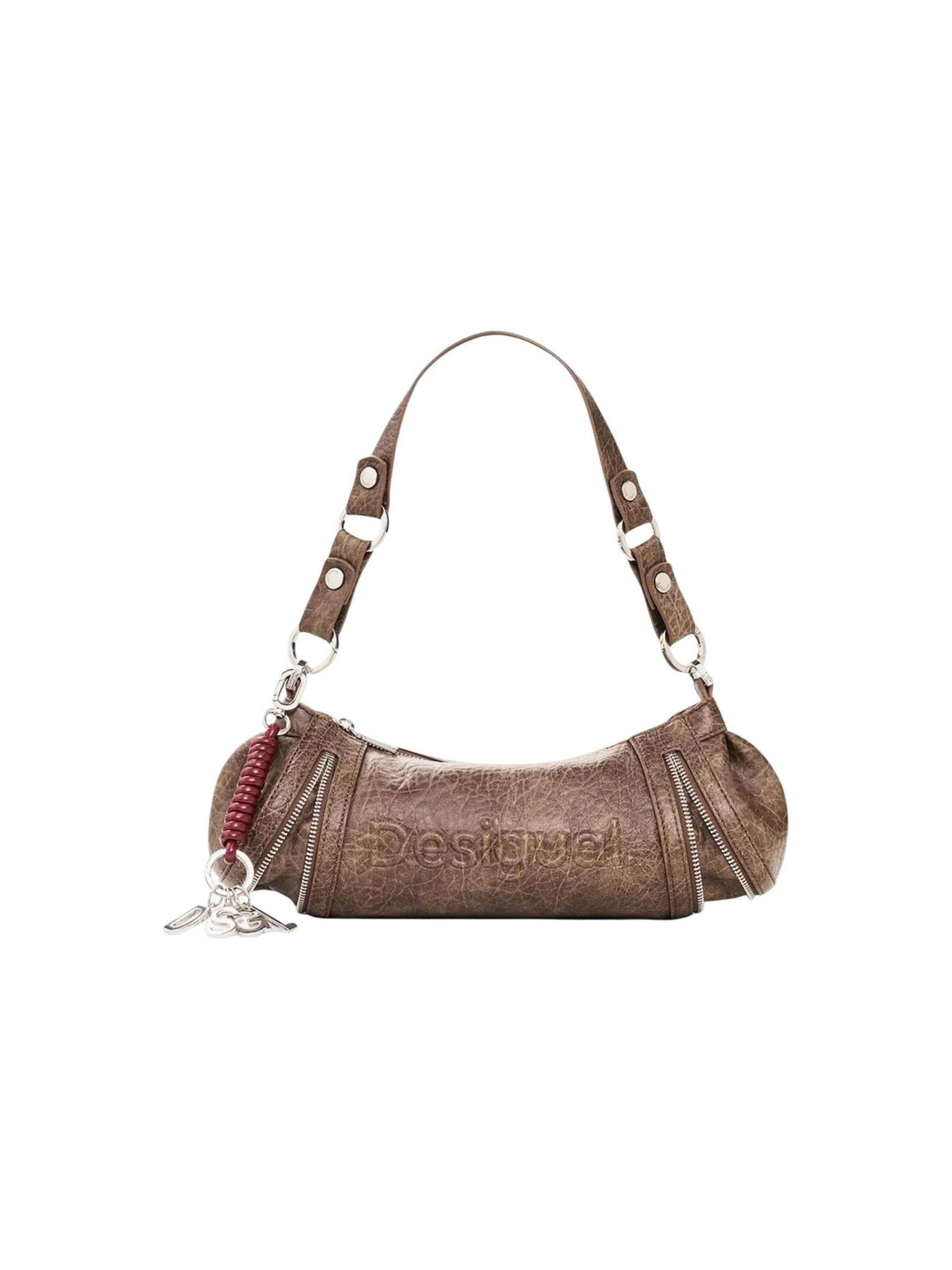 Desigual - Bolso de hombro 'BAG_ZARAUZ NF HALF L 26WAXPAH' en marrón: frente
