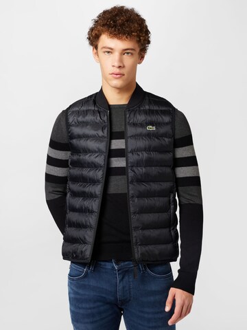 Gilet LACOSTE en noir : devant