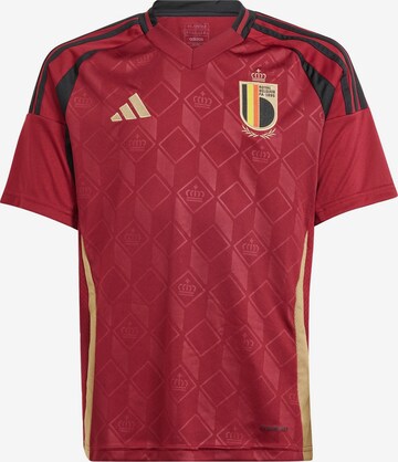 T-Shirt fonctionnel 'Belgium 24 Home' ADIDAS PERFORMANCE en rouge : devant