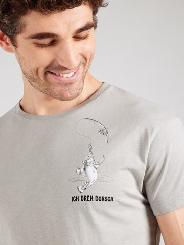 Derbe T-Shirt 'Dorsch' in Grau