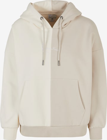 Sweat-shirt Karl Kani en beige : devant