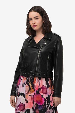 Ulla Popken Between-Season Jacket in Black: front