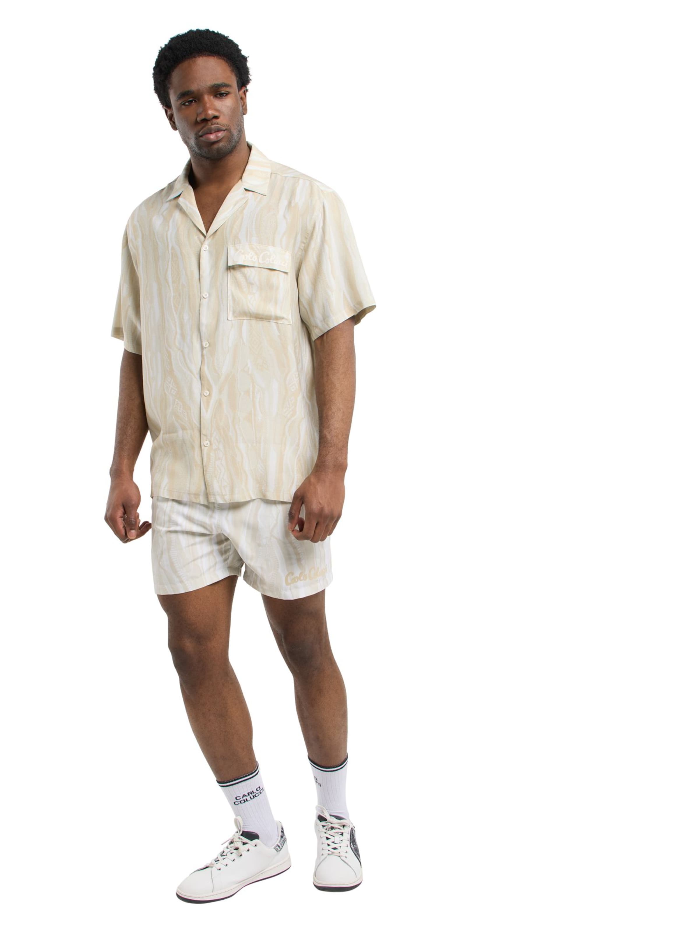 Coupe regular Chemise ' Federa ' Carlo Colucci en beige