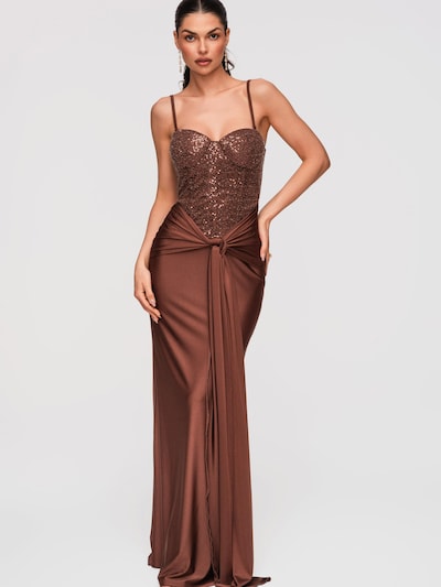 Ombre Abendkleid‌‌‌‌‌ in 36 in braun, Produktansicht