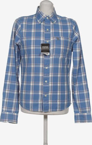Abercrombie & Fitch Button Up Shirt in S in Blue: front