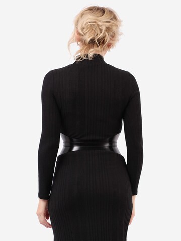 Haute Cuir Belt 'Crescent Corset Belt' in Black