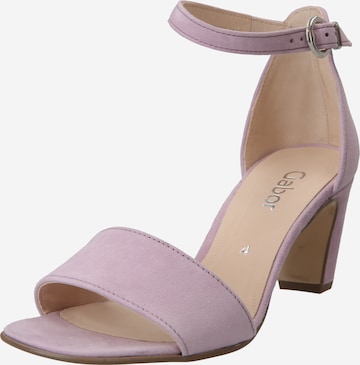 GABOR Strap Sandals in Pink: front