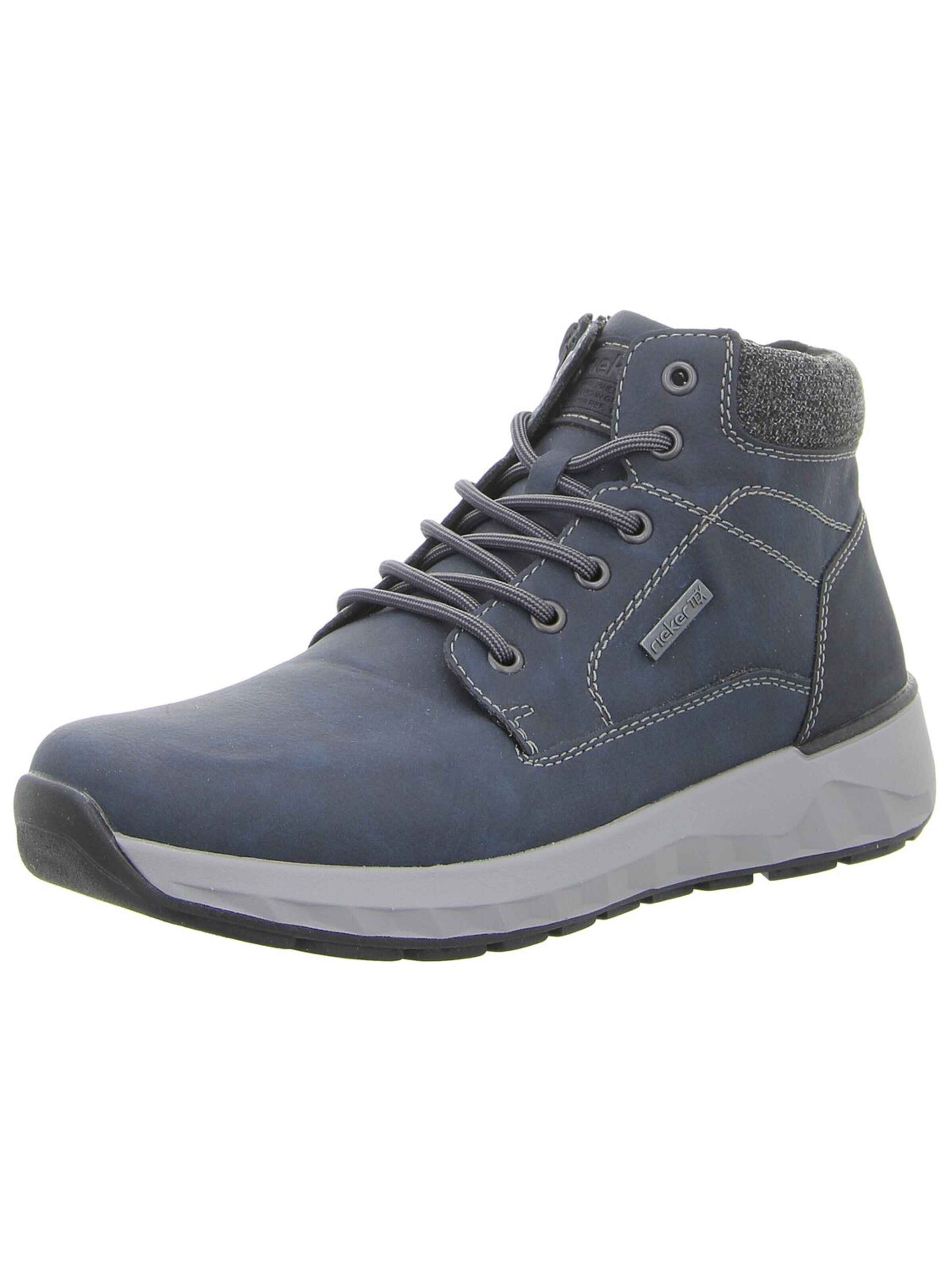 Rieker Boots 'Herren Stiefelette 11502-14 Lederimitat in blau' in Blue: front