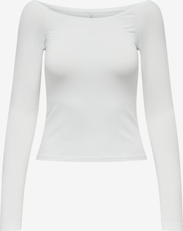 ONLY - Camiseta en blanco: frente