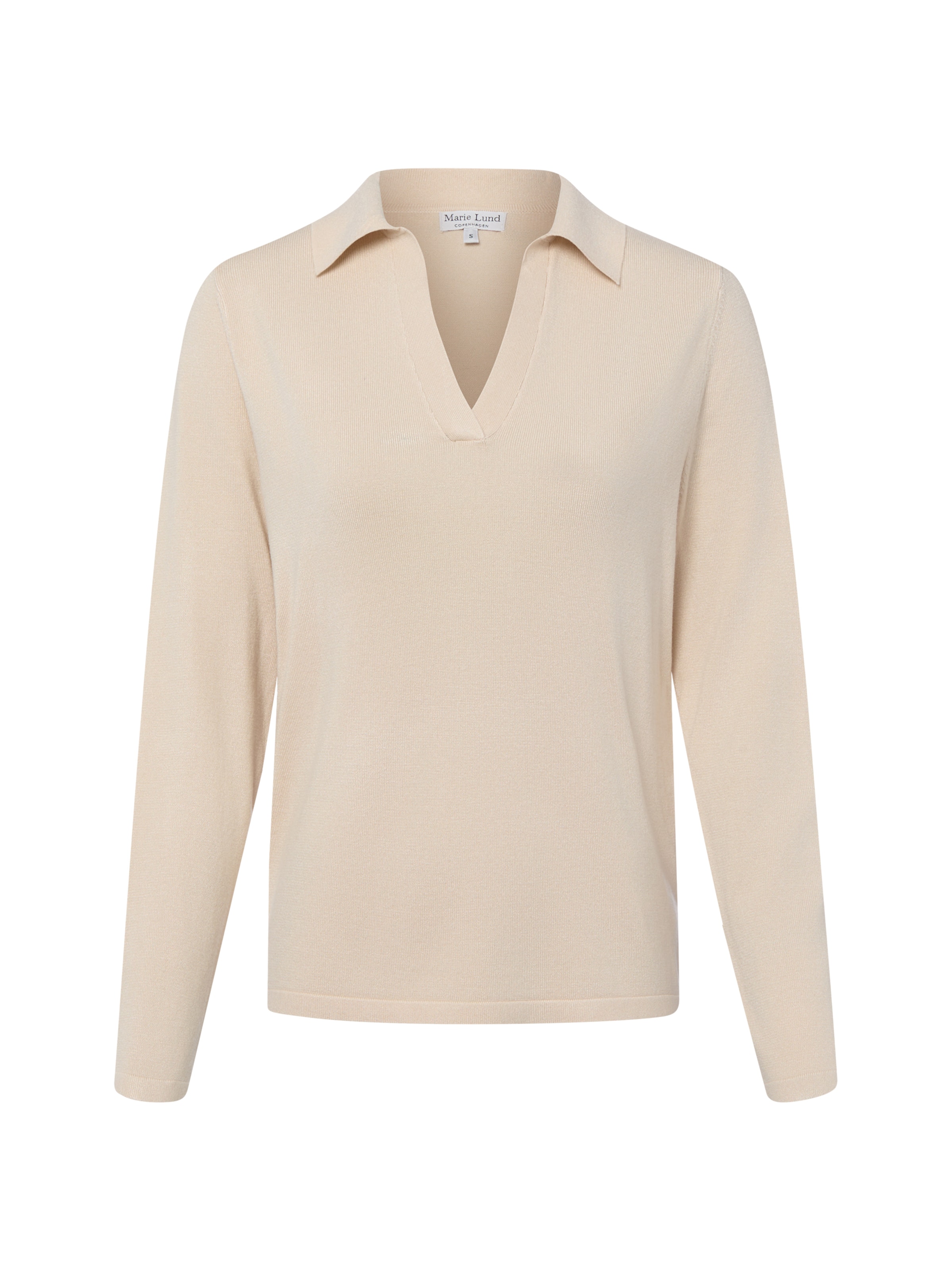 Pull-over Marie Lund en beige : devant