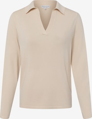 Pull-over Marie Lund en beige : devant