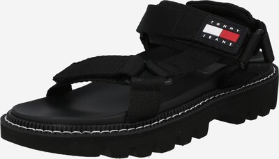 Tommy Jeans Sandales 'Chunky' en bleu marine / rouge / noir / blanc, Vue avec produit