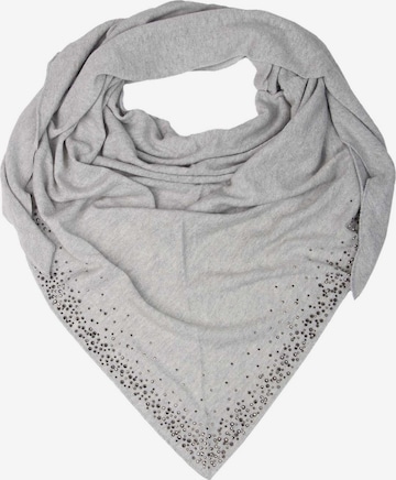 Zwillingsherz Scarf 'Strass' in Grey: front