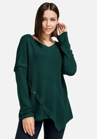 HELMIDGE Blouse in Groen: voorkant