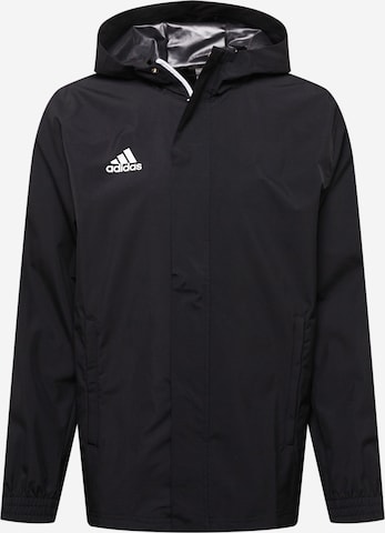ADIDAS PERFORMANCE Športna jakna 'Entrada' | črna barva: sprednja stran