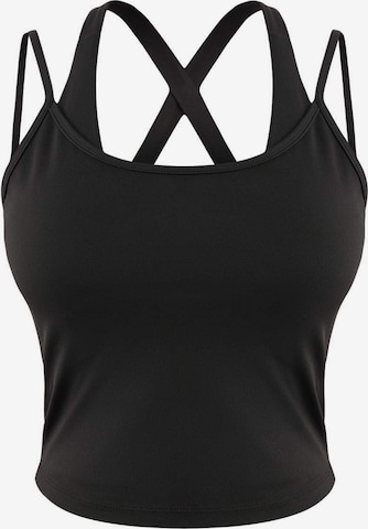 juoda Trendyol Palaidinė be rankovių: priekis