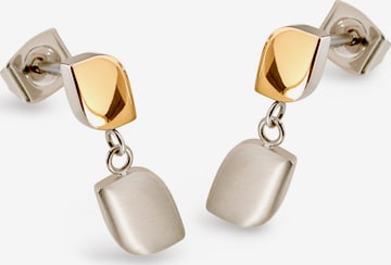 Boccia Titanium Earrings in Silver: front