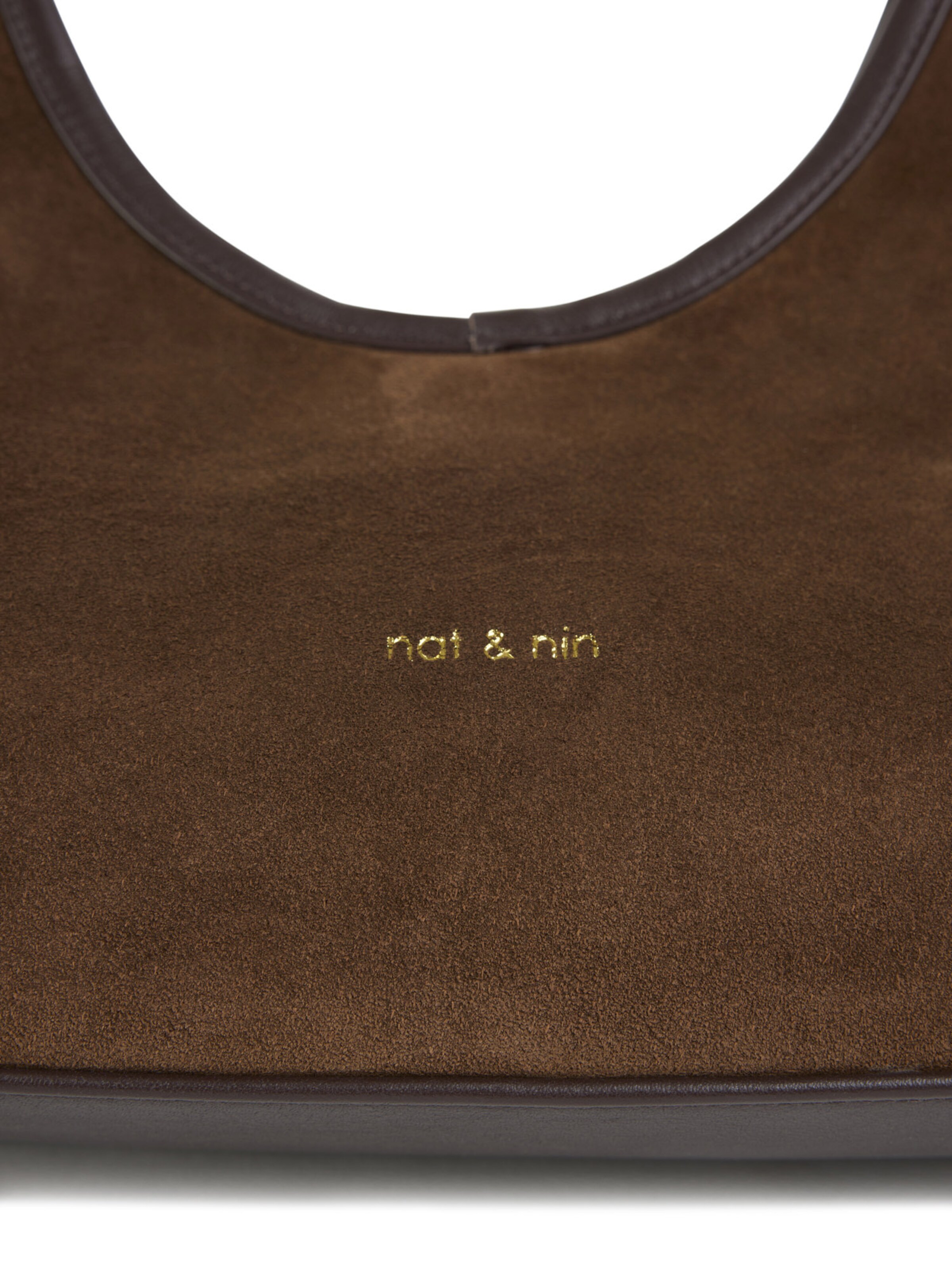 Nat&Nin Ročna torbica 'Milo' | rjava barva