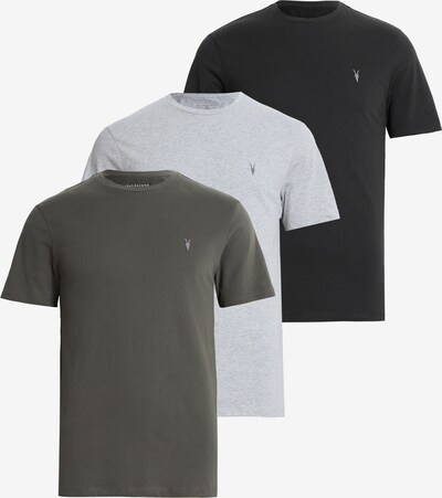AllSaints Μπλουζάκι 'BRACE' σε σκούρο γκρι / γκρι μελανζέ / μαύρο, Άποψη προϊόντος