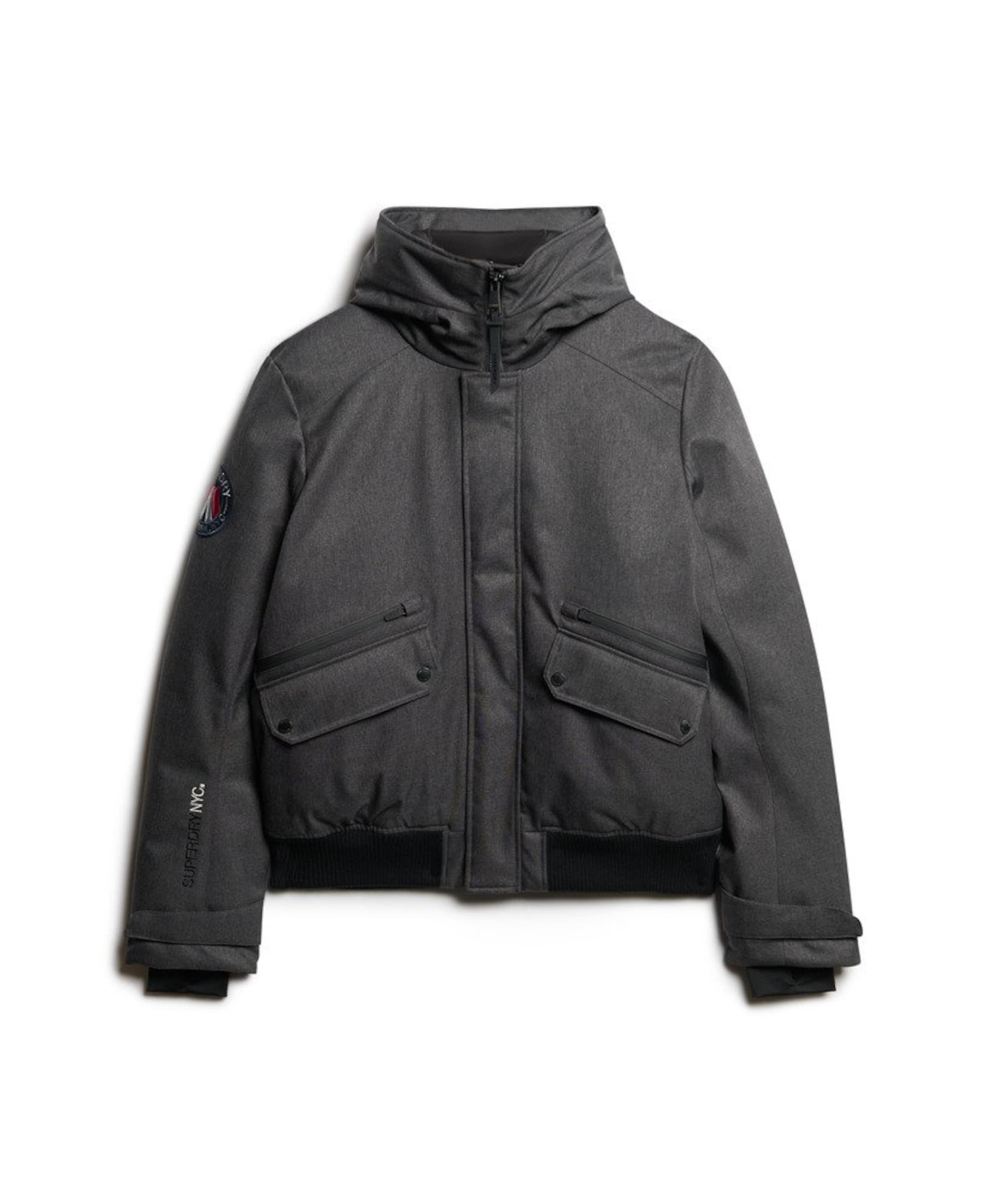 Superdry Übergangsjacke in Schwarz: Vorderseite