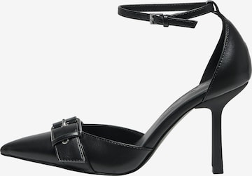 ONLYCipele s potpeticom i otvorenom petom 'ONLPETRA-2' - crna boja: prednji dio