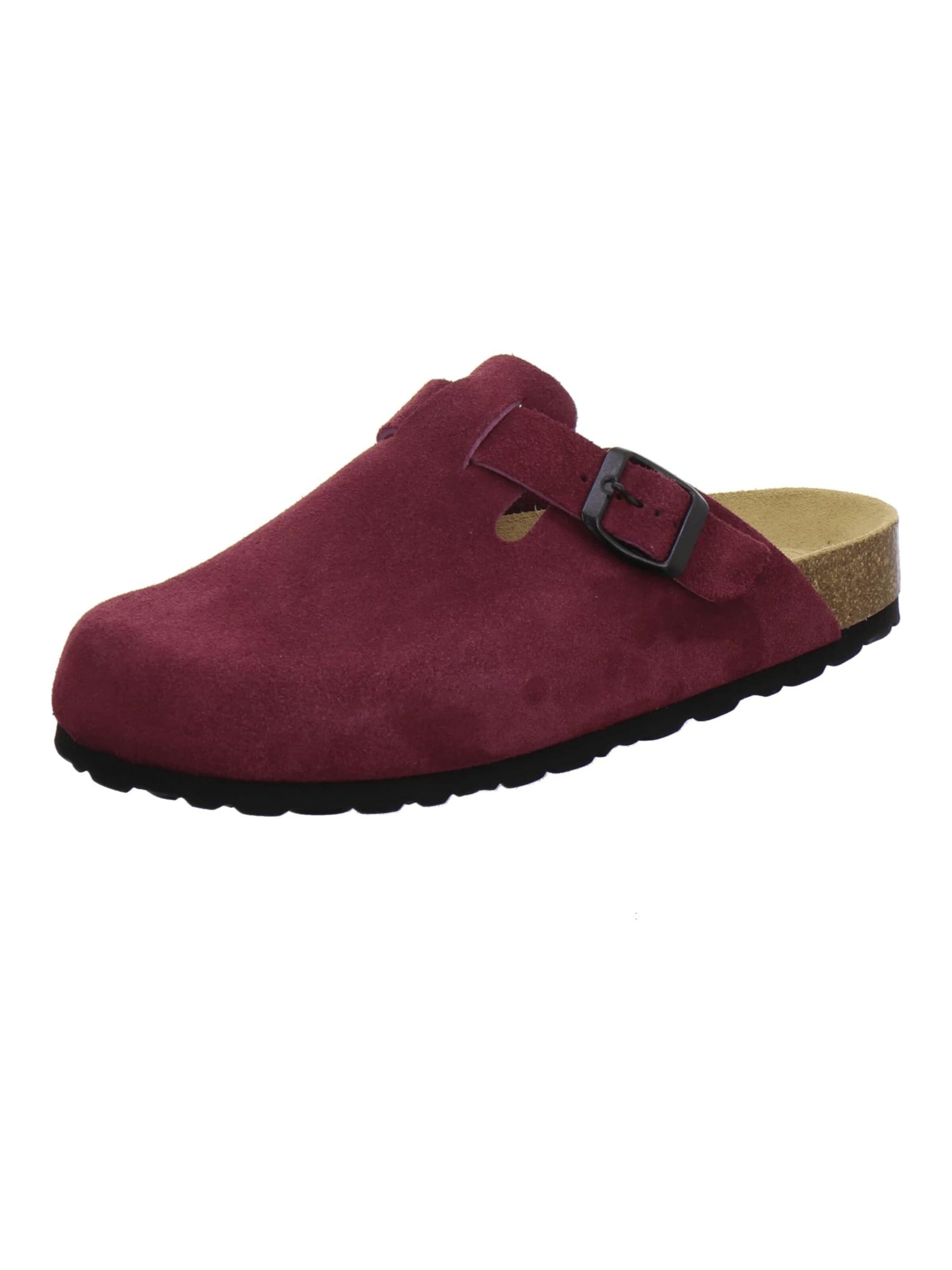Sabots 'Clogs Damen beere Veloursleder' AFS-Schuhe en violet : devant