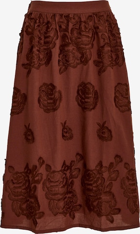 minus Hame ' MSGiana Midi Skirt ' värissä punainen: etupuoli