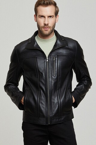 Derimod Jacket ' Genuine' in Schwarz: Vorderseite