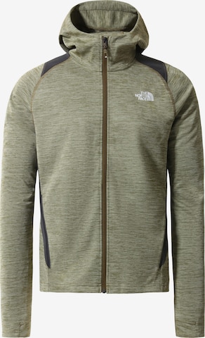 THE NORTH FACE Sportsweatjacke 'AO' in Grün: predná strana