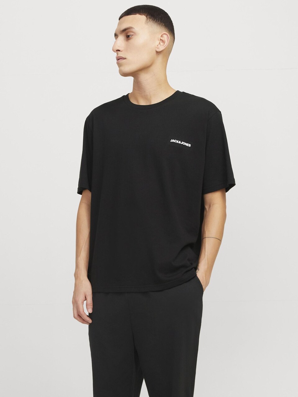 Pijama lungă de la JACK & JONES pe negru