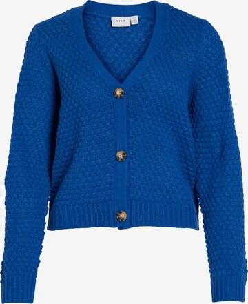 VILA Knit Cardigan 'Liomy' in Blue: front