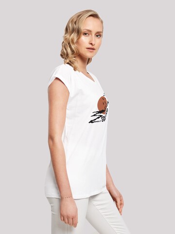 T-shirt 'Spooky Moon Mond' F4NT4STIC en blanc