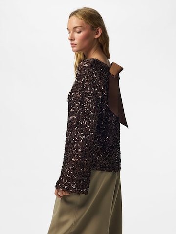 PIECES Shirt 'KAMMY' in Brown