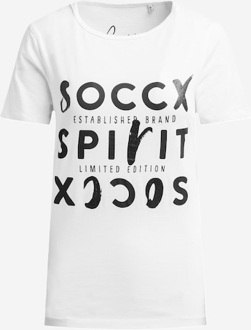Soccx T-Shirt in Weiß: Vorderseite