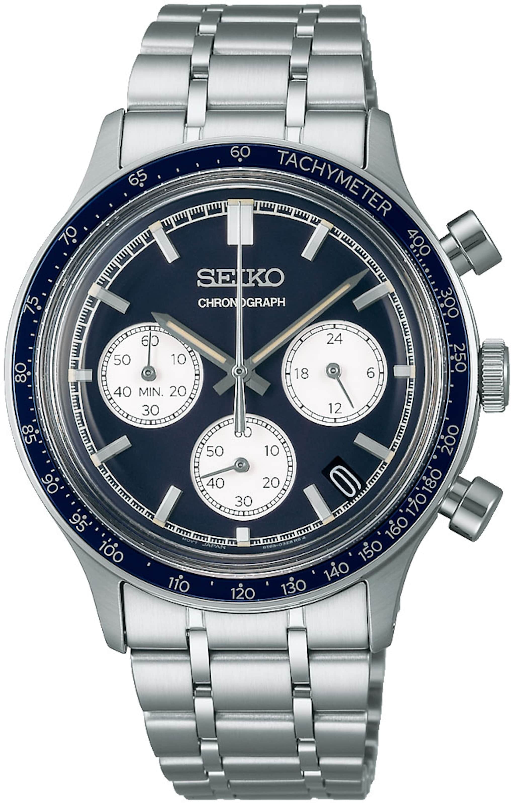 SEIKO Analoguhr in Grau: Vorderseite