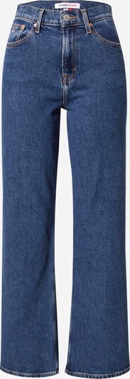Tommy Jeans Jean 'BETSY' en bleu denim / rouge feu / blanc, Vue avec produit