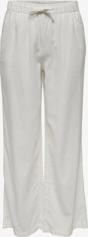 ONLY Wide leg Pants in White: front