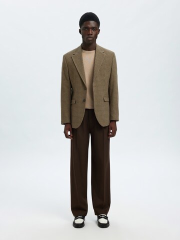 SELECTED Regular Fit Pullover 'SLHBERG' in Braun