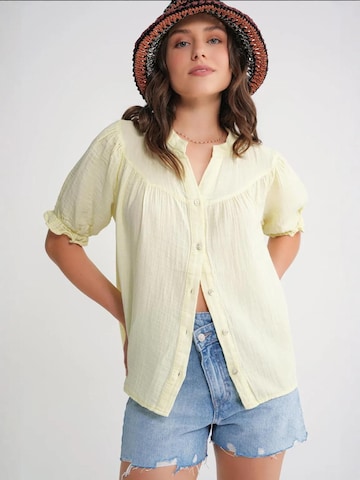 Camicia da donna di MixRay in giallo